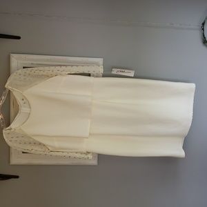 NY Collection Beige and Gold Dress